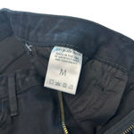 Just Black Just‎ Black Size M Tatiana A-Line Denim Mini Skirt Black Frayed Stitch Fix NWT Photo 6