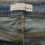 Loft Skinny Crop Light Wash Nautical Lace Up Hem Stretch Mid Rise Jeans, Sz 4 Photo 13