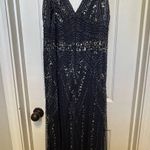 Navy Blue Prom Dress Size 18 Photo 2