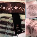 Derek Heart Stripe Cutout Back Maxi T-Shirt Dress Mint Green Gray M Photo 9