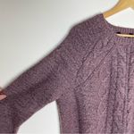 Vera Wang Simply Vera  | Dusty Mauve Cable Knit Sweater | Large Photo 2