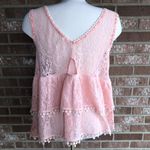 Free People Boho Crochet Tank Top Large Photo 5