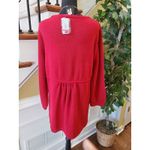 Style and Co Babydoll Sweater Berry Punch Size 1X Red Photo 4