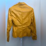Rosevelvet dark yellow faux leather one Photo 1