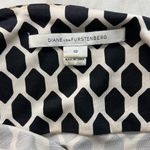 Diane Von Furstenberg Tallulah Silk Wrap Black & White Geometric Dress Photo 4