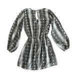 Show Me Your Mumu Women’s Long Sleeve Mini Dress Size Medium Rainey Snakeskin Photo 2