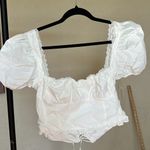 House Of CB  SAMAYA WHITE‎ GATHERED TOP NWOT size XL Photo 3