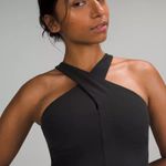 Lululemon Black Nulu Wrap-Front Longline Bra Photo 6