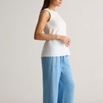 Quince  Cotton Modal Muscle Tank High Neck‎ White Size XL Photo 1