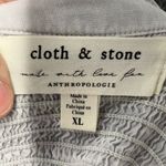 Cloth & Stone | Smocked Chambray Button Down Shirt Sz XL Photo 8