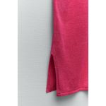 ZARA  Linen Blend Oversized Button-Down Vest Photo 6