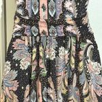 Maeve  Anthropologie Leslie Paisley Wrap Top Midi Dress Size S Photo 8