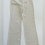 ANN TAYLOR Signature Striped Tan Slacks with Wide Legs Size 6 Photo 1