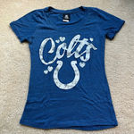 NFL Team Apparel  Women’s Indianapolis Colts Slim Fit Blue T-Shirt - Size S - EUC Photo 0