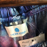 New Tyger Lotus blue and pink silk palazzo Wide leg pants Loungewear Ethereal Size XL Photo 1