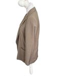 ZARA  Open Front Blazer Brown Women’s Size Small Relaxed Fit Lightweight Pockets Photo 4