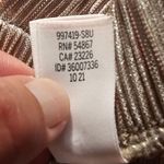 Victoria's Secret  Gold Metallic Plisse Pleated Joggers Size Small Photo 6