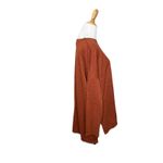 Zenana Burnt Orange High Low Oversize Sweater Long sleeve Size Small Womens Photo 3