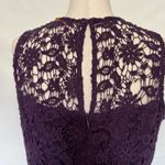 Skies Are Blue  Lace Midi Dress Sz L Purple Dark Fairy CottageCore Boho Feminine Photo 12