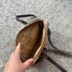 Rosetti  Woven Double Strap Handbag Purse Tan Brown Photo 5