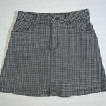 Brandy Melville  John Galt Blac Plaid Mini skirt XS -Small Stretchy Preppy Photo 0