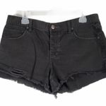Free People Shark Bite Distressed Denim Shorts 30 Photo 4