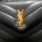 Saint Laurent Yves  Black Quilted Crossbody Bag Photo 1