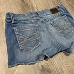 BKE  Starlite Distressed Denim Blue Jean Shorts Photo 3