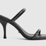 Reiss NEW Magda Leather Strappy Heeled Sandals Black 7.5 Photo 2
