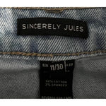 Sincerely Jules Carpenter Jeans Womens Size 11 Blue Utility Jeans Straight Leg Photo 1