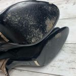 Burberry Sharnford Ankle Boots Open Toe Booties Buckle Leather Heels 38 1/2 Photo 4