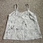 Chalmers Elyse Pajamas Cotton White Black tank capri set women’s large/12/42 Photo 5