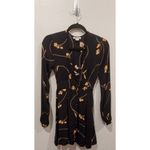 Billabong  Floral Long Sleeve Black Dress Photo 3