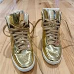 Nike - Women’s dunk Sky Hi Sp Liquid Gold hidden wedge sneaker. size 7! RARE! Photo 4