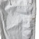 Ralph Lauren Lauren  100% Cotton Wide Leg Cargo Pedal Pusher/Capri White Pant 12P Photo 6