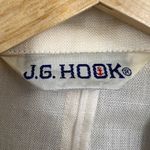 Vintage J.G. Hook Women’s Cream Linen Blend Blazer Jacket Summer Size 8 White Photo 5
