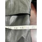 Vintage 80s Suburban Heritage Leather Trench Coat Belted Black Full Length Korea Size 12 Photo 6