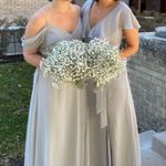 Birdy Grey  Jackson Chiffon Bridesmaid Dress in Dove Gray Size Small Photo 0