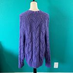 Love, Whit by Whitney Port Purple Chunky Sweater Oversized Slouchy Size L Size L Photo 5