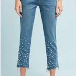 Pilcro and the Letterpress Anthropologie Pilcro Hyphen Pearl Embellished Jeans size 27 Photo 14