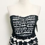 Hurley Black Ivory Tie Dye Crooks Strapless Sweetheart Mini Dress Juniors XL NWT Photo 1