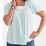 Style & Co . Women's Cotton Gauze Square-Neck Top Harbor Gray Size XXL Photo 2