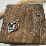 Mother & Child, I Love You Forever Cz Heart Necklace Silver Photo 4