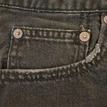 American Eagle  Black Denim Distressed Button Fly Skirt Photo 4