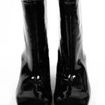 Good American BNIB- Square Toe Patent Leather Heeled Booties Photo 1