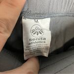 Senita Athletics  criss cross‎ tie leggings ballet leggings size medium gray Photo 5