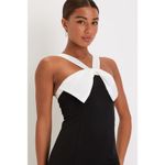 Lulus  Luxurious Outlook Black and White Bow Mermaid Maxi Dress Wedding Size M Photo 1