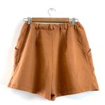 James Street Co Pull On Elastic Waist Trouser Cotton Blend Short Size Small Orange Photo 4