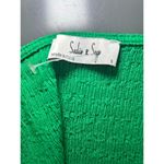 Sadie‎ & Sage Green Short Sleeve Textured Ribbed Scoop Neck Top Size Small Photo 3