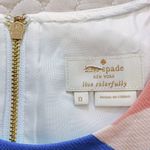 Kate Spade NWOT  Blue Cream Red Floral Print Short Sleeve Top Women's Size 0 Photo 10